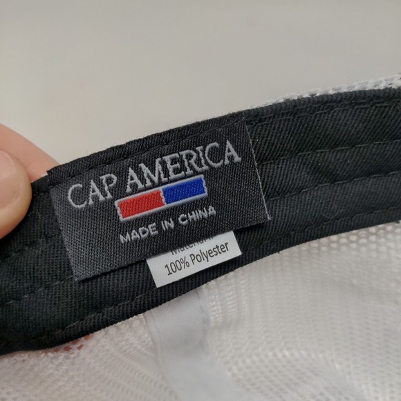 Cap America Men's Strapback Mesh Back Hat Black White Indiana Hoosier Lottery - Picture 7 of 7